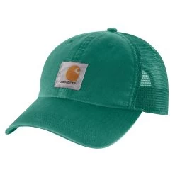 'Carhartt' Men's Adjustable Canvas Mesh-Back Cap - Cadmium Green