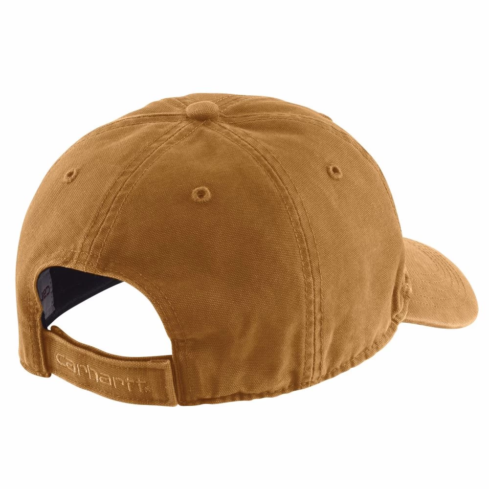 'Carhartt' Men's Adjustable Canvas Cap - Carhartt Brown - Image 2