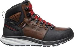 'Keen Utility' Men's Red Hook EH WP Mid Hiker Soft Toe - Tobacco / Black