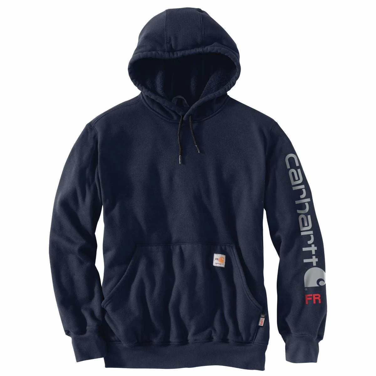 'Carhartt' Men's Flame-Resistant ForceĀ® Midweight Logo Sweatshirt - Navy