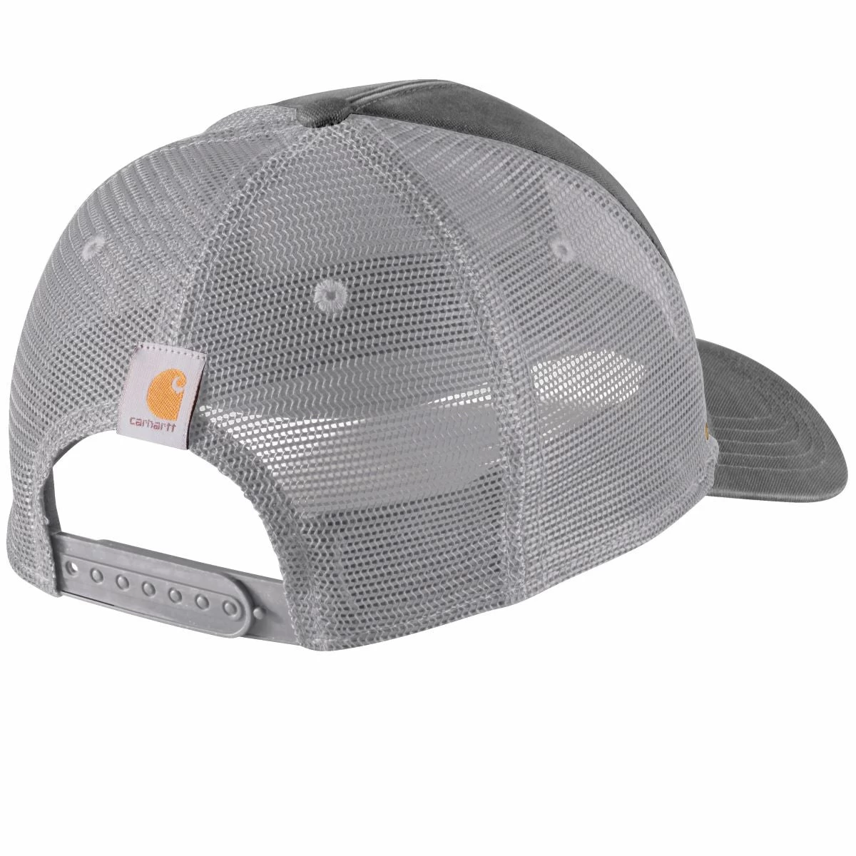 'Carhartt' Canvas Mesh Back Quality Graphic Cap - Charcoal - Image 2