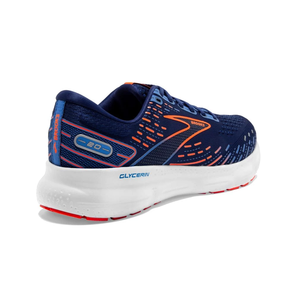 'Brooks' Men's Glycerin 20 - Blue Depths / Palace Blue / Orange - Image 5