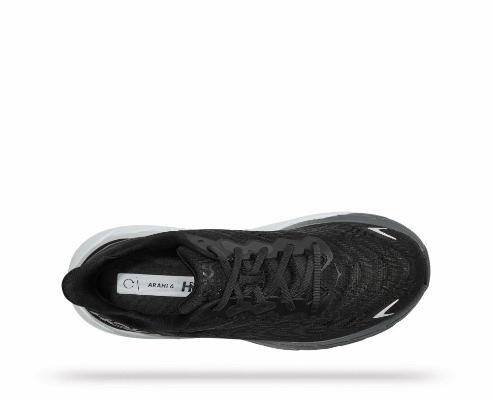 'HOKA' Men's Arahi 6 - Black / White (Wide) - Image 2
