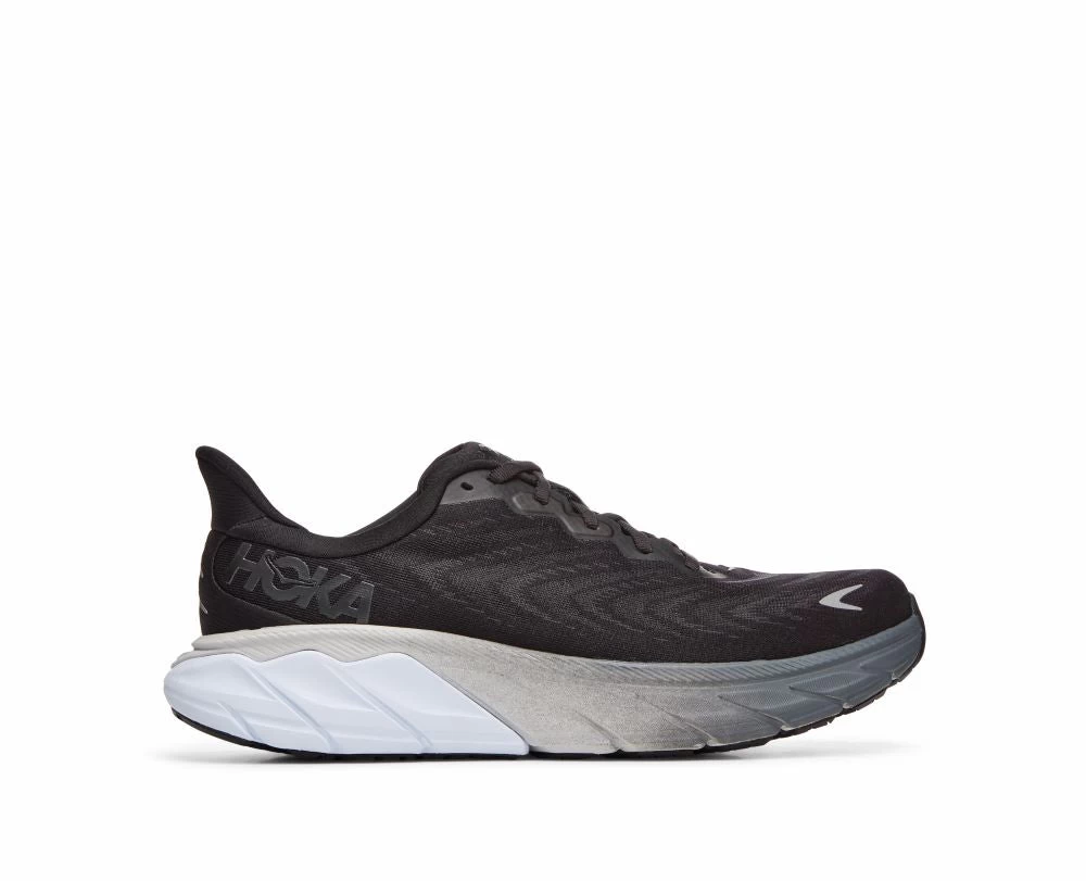 'HOKA' Men's Arahi 6 - Black / White (Wide) - Image 4