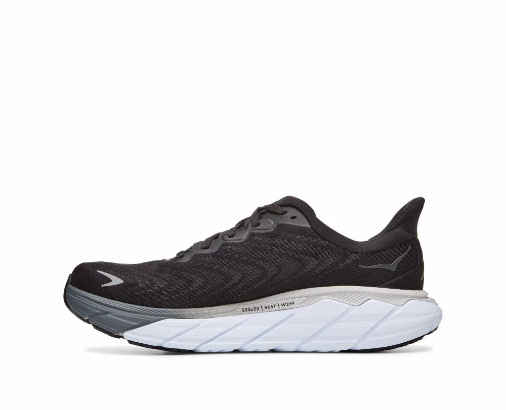 'HOKA' Men's Arahi 6 - Black / White (Wide) - Image 5