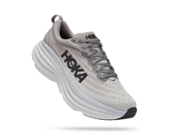 'HOKA' Men's Bondi 8 - Sharkskin / Harbor Mist (X-Wide)
