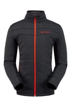 'Spyder' Men's Encore Full Zip Fleece - Black