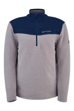 'Spyder' Men's Encore 1/2 Zip Fleece - Alloy Abyss