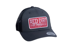 'Red Dirt Hat Company' Men's Tag Patch Cap - Charcoal / Black