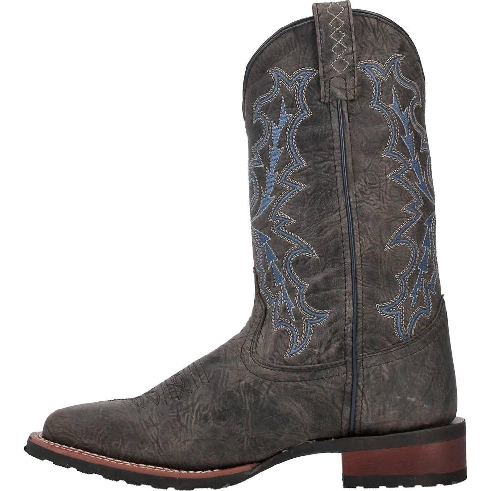 'Laredo' Men's 11" Winfield Western Square Toe - Grey - Image 7