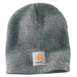 'Carhartt' Men's Acrylic Knit Beanie - Heather Grey / Coal Heather