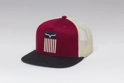 'Kimes Ranch' Men's Cody Trucker Cap - Burgundy