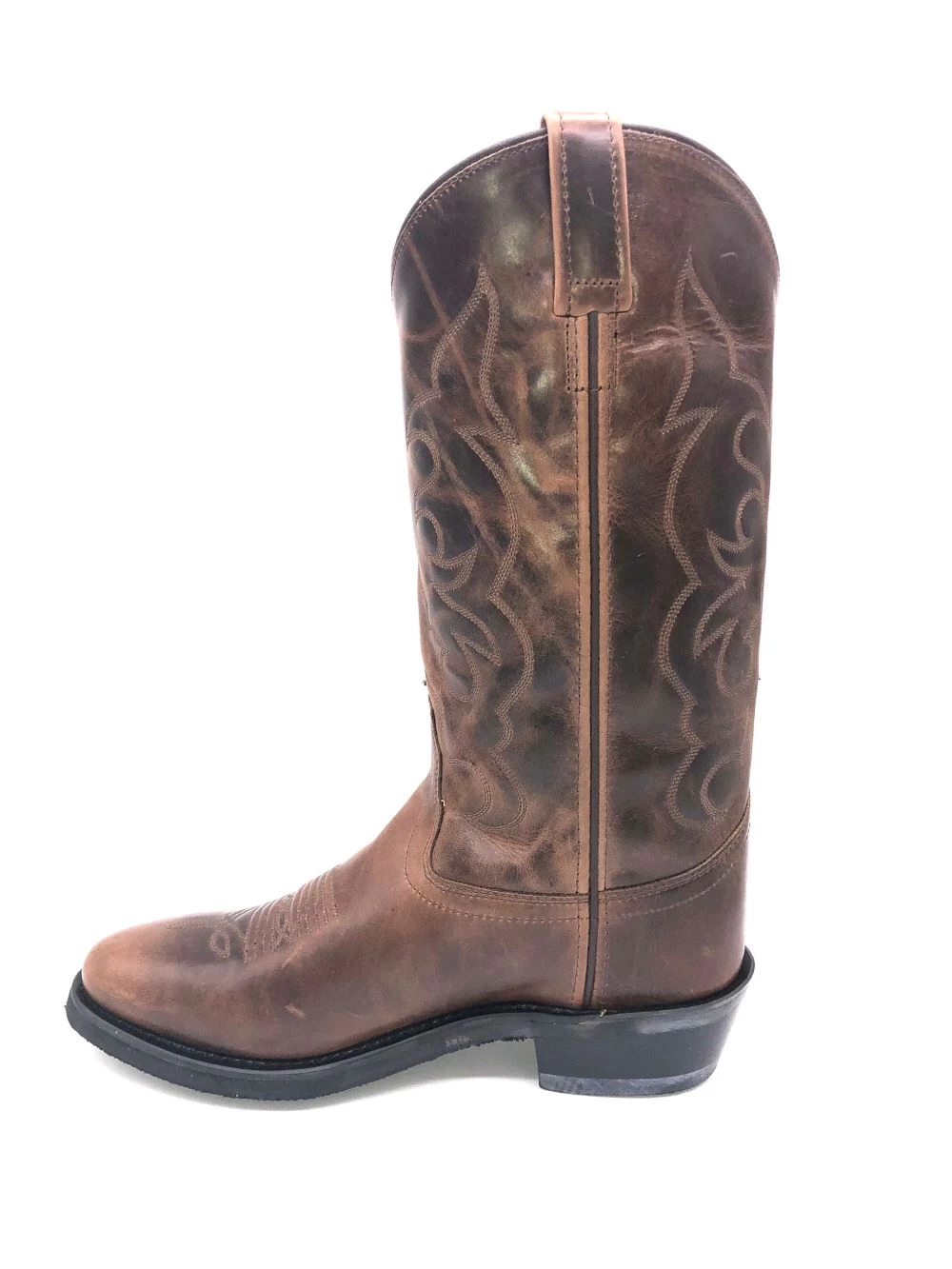 'Old West' Men's 13" Western Narrow Round Toe - Brown - Image 5
