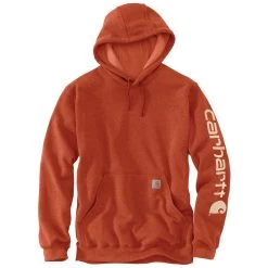 'Carhartt' Men's Midweight Logo Hoodie - Jasper Heather