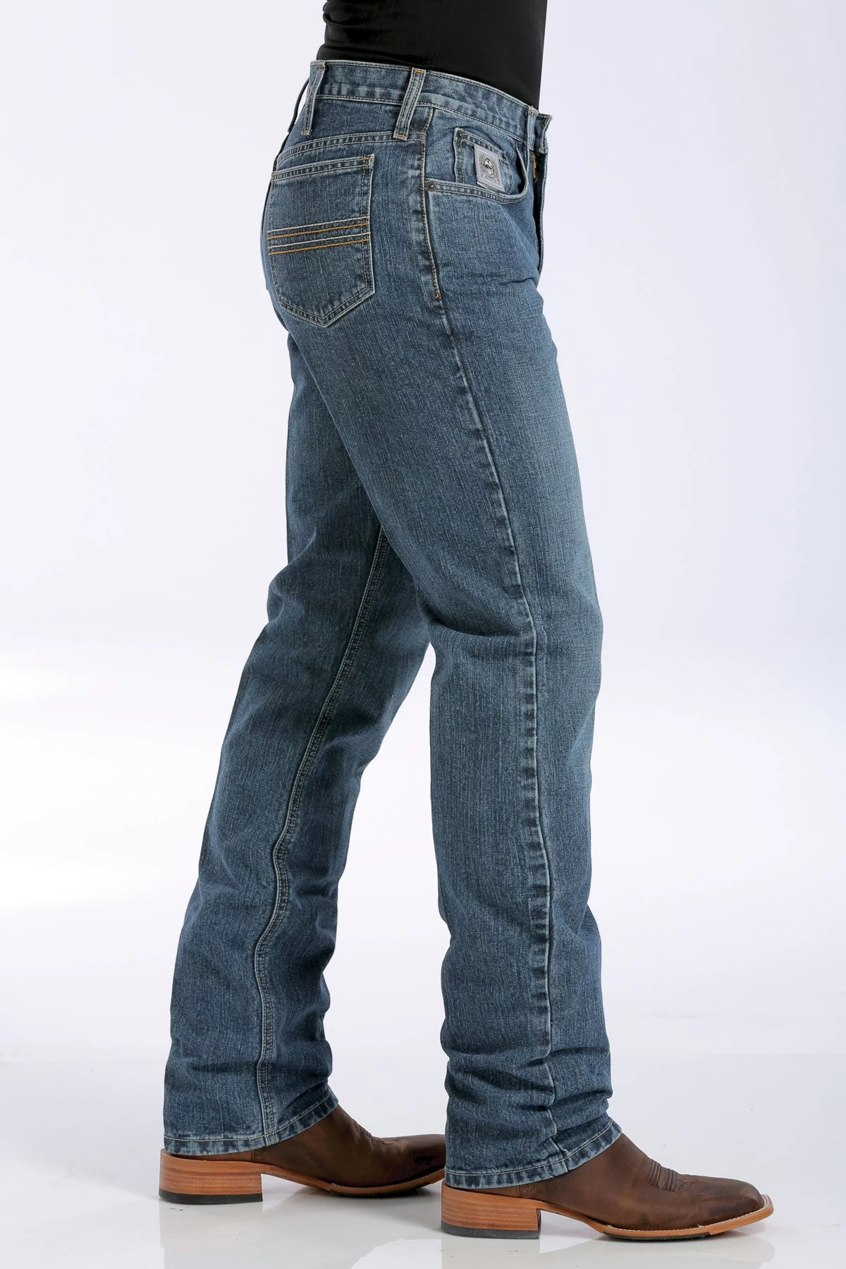 'Cinch' Men's Silver Label Slim Fit - Medium Stonewash - Image 2