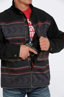'Cinch' Men's Concealed Carry Bonded Jacket - Black