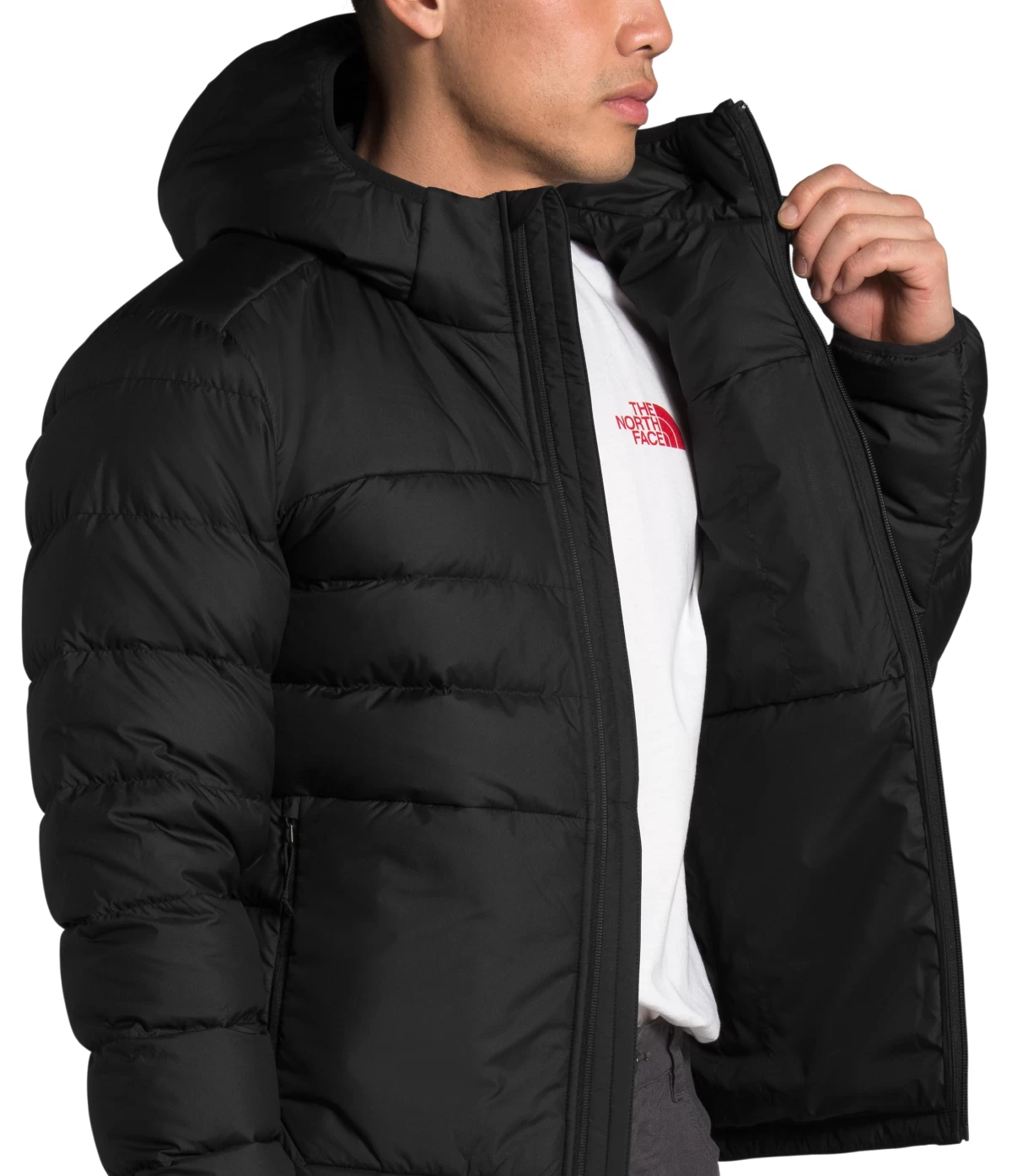 'The North Face' Men's Anconcagua 2 Hooded Jacket - TNF Black - Image 4