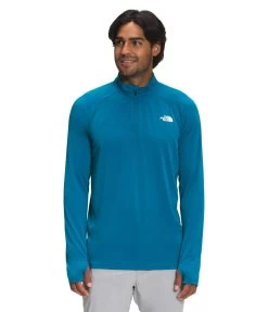 'The North Face' Men's Wander 1/4 Zip - Banff Blue