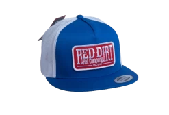 'Red Dirt Hat Company' Men's Tag Patch Cap - Royal / White
