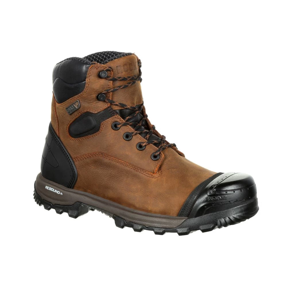 'Rocky' Men's 6" XO Toe EH WP Comp Toe - Brown - Image 6