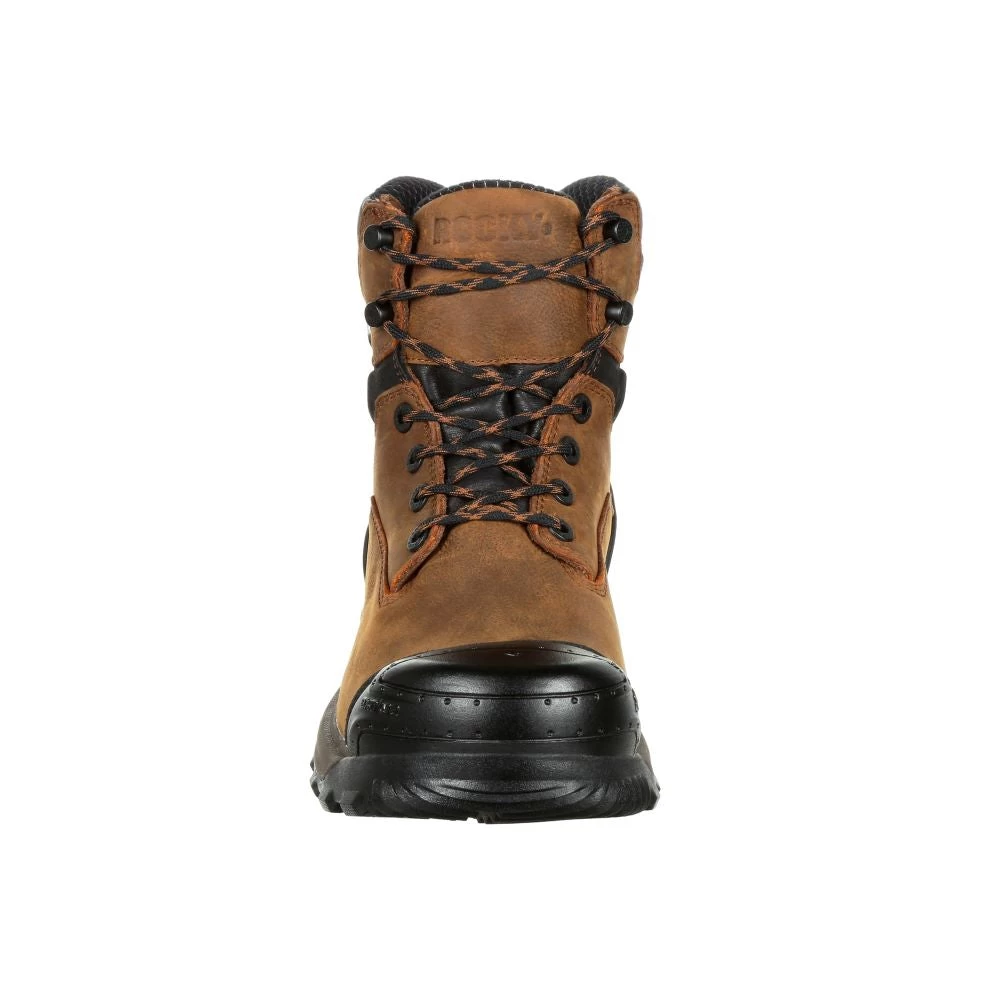'Rocky' Men's 6" XO Toe EH WP Comp Toe - Brown - Image 4