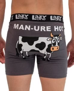 'Lazy One' Men's Man-ure Hot Brief - Grey