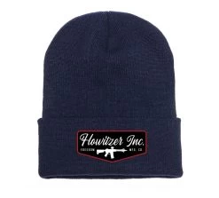 'Howitzer' Men's Stamp Beanie - Navy