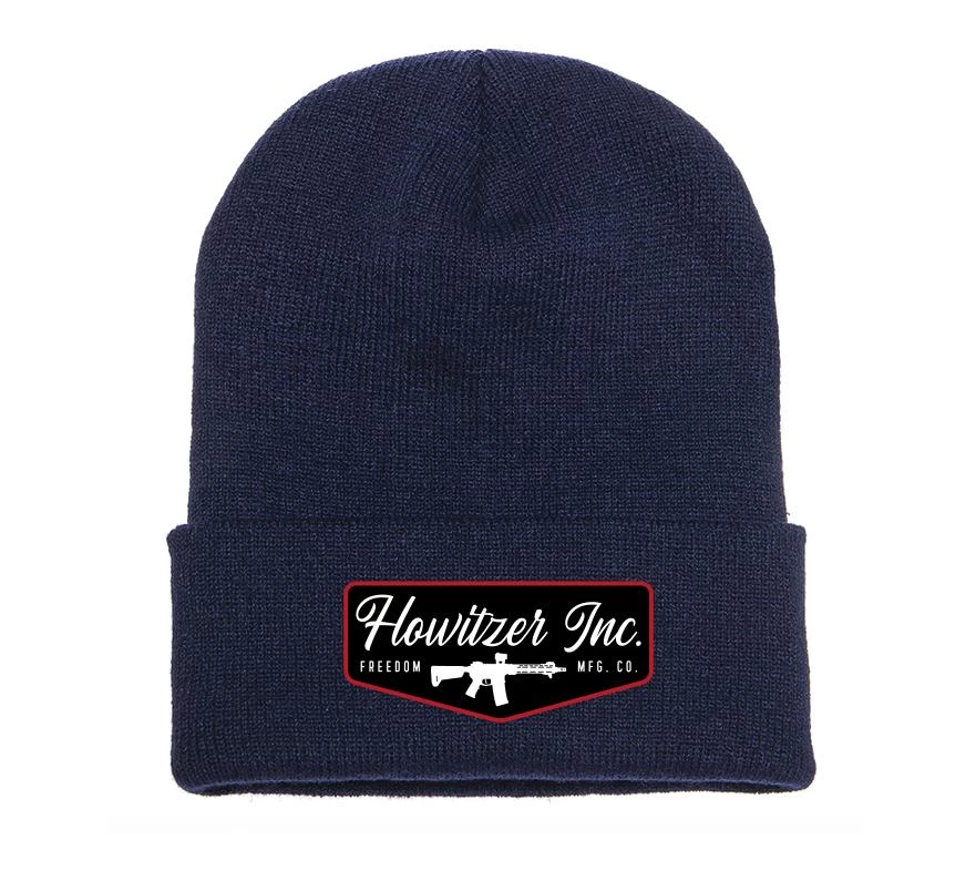 'Howitzer' Men's Stamp Beanie - Navy