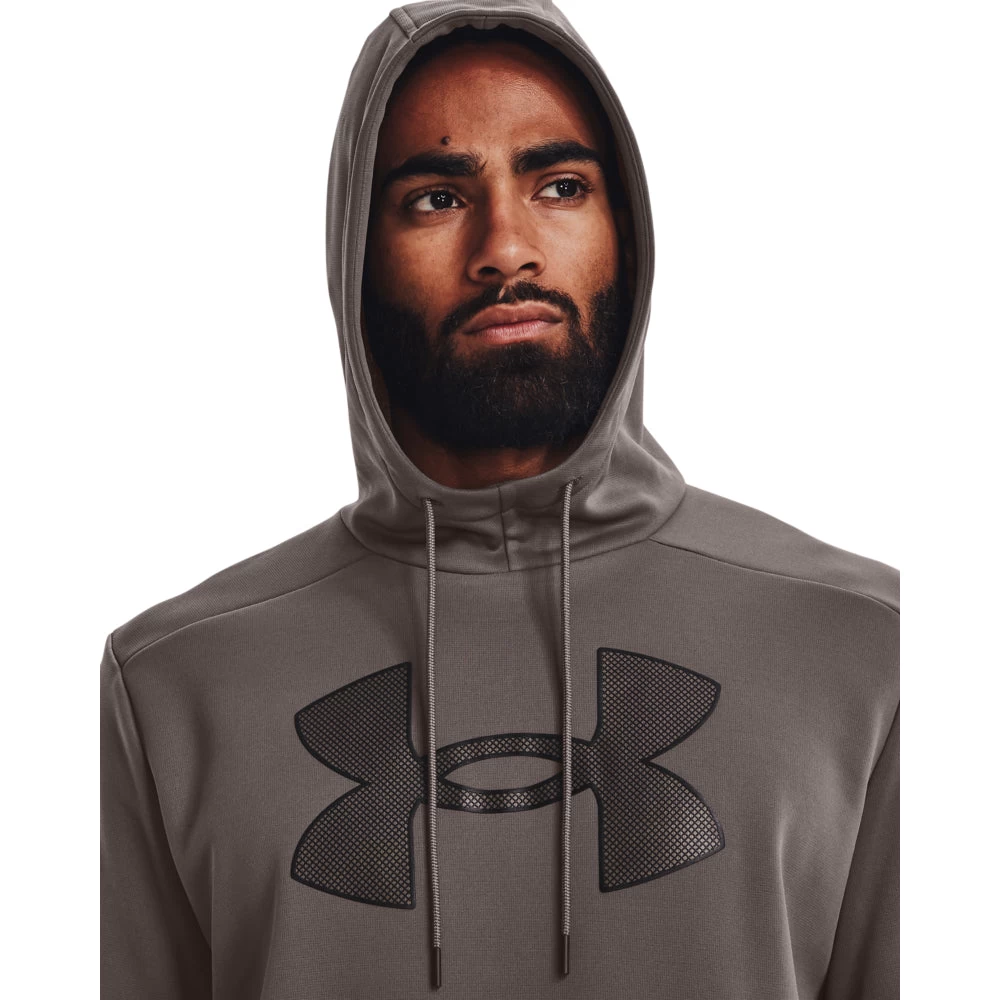 'Under Armour' Men's FleeceĀ® Big Logo Hoodie - Fresh Clay - Image 2