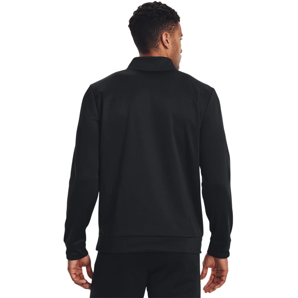 'Under Armour' Men's Armour Fleece 1/4 Zip Pullover - Black - Image 3